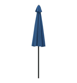 Parasol d'extérieur avec mât en aluminium 270 cm Bleu azuré