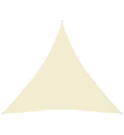 Voile de parasol Tissu Oxford triangulaire 4,5x4,5x4,5 m Crème