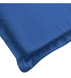 Coussin de chaise de terrasse bleu royal (75+105)x50x3 cm