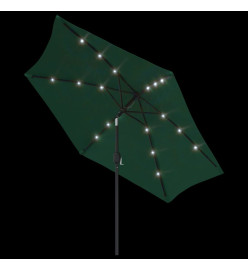 Parasol cantilever à LED 3 m vert