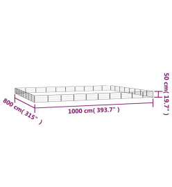 Parc pour chien 36panneaux Noir 100x50cm Acier enduit de poudre