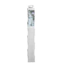 Nature Palissade de jardin 100 x 200 cm PVC Blanc