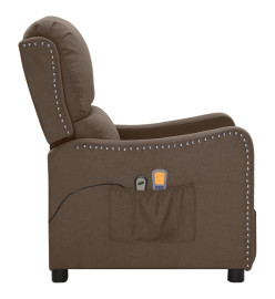 Fauteuil électrique de massage Taupe Tissu