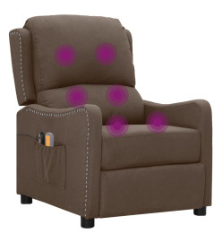 Fauteuil électrique de massage Taupe Tissu