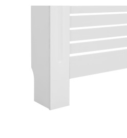 Cache-radiateurs 2 pcs Blanc 172x19x81,5 cm MDF