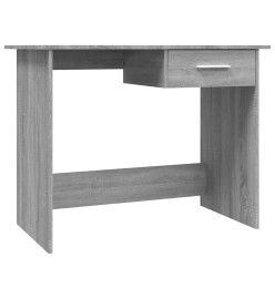 Bureau Sonoma gris 100x50x76 cm Bois d'ingénierie