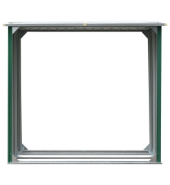 Abri de stockage de bois Acier galvanisé 172x91x154 cm Vert