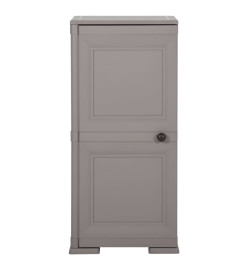 Armoire en plastique 40x43x85,5 cm Design de bois Gris