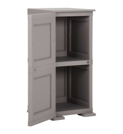 Armoire en plastique 40x43x85,5 cm Design de bois Gris