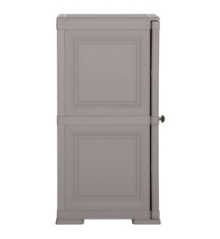 Armoire en plastique 40x43x85,5 cm Design de bois Gris