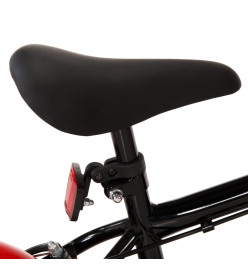 Vélo pour enfants 12 pouces Noir et rouge