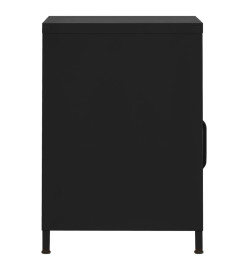 Table de chevet Noir 35x35x51 cm Acier