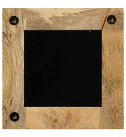 Miroir Bois de manguier massif 50 x 50 cm