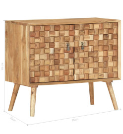 Buffet 75x35x65 cm Bois d'acacia solide