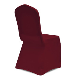 Housses élastiques de chaise Bordeaux 30 pcs