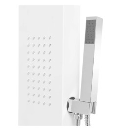 Système de panneau de douche Aluminium Mat Blanc