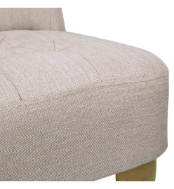 Fauteuil de style France Crème Tissu