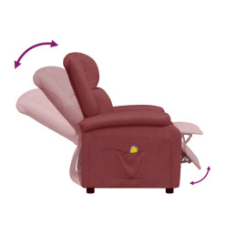 Fauteuil de massage Rouge bordeaux Similicuir