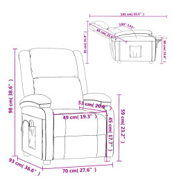 Fauteuil de massage Rouge bordeaux Similicuir