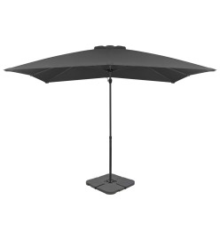 Parasol avec base portable Anthracite