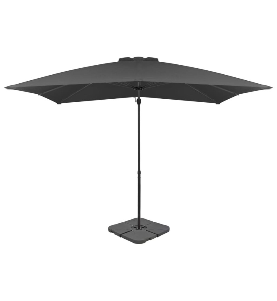 Parasol avec base portable Anthracite