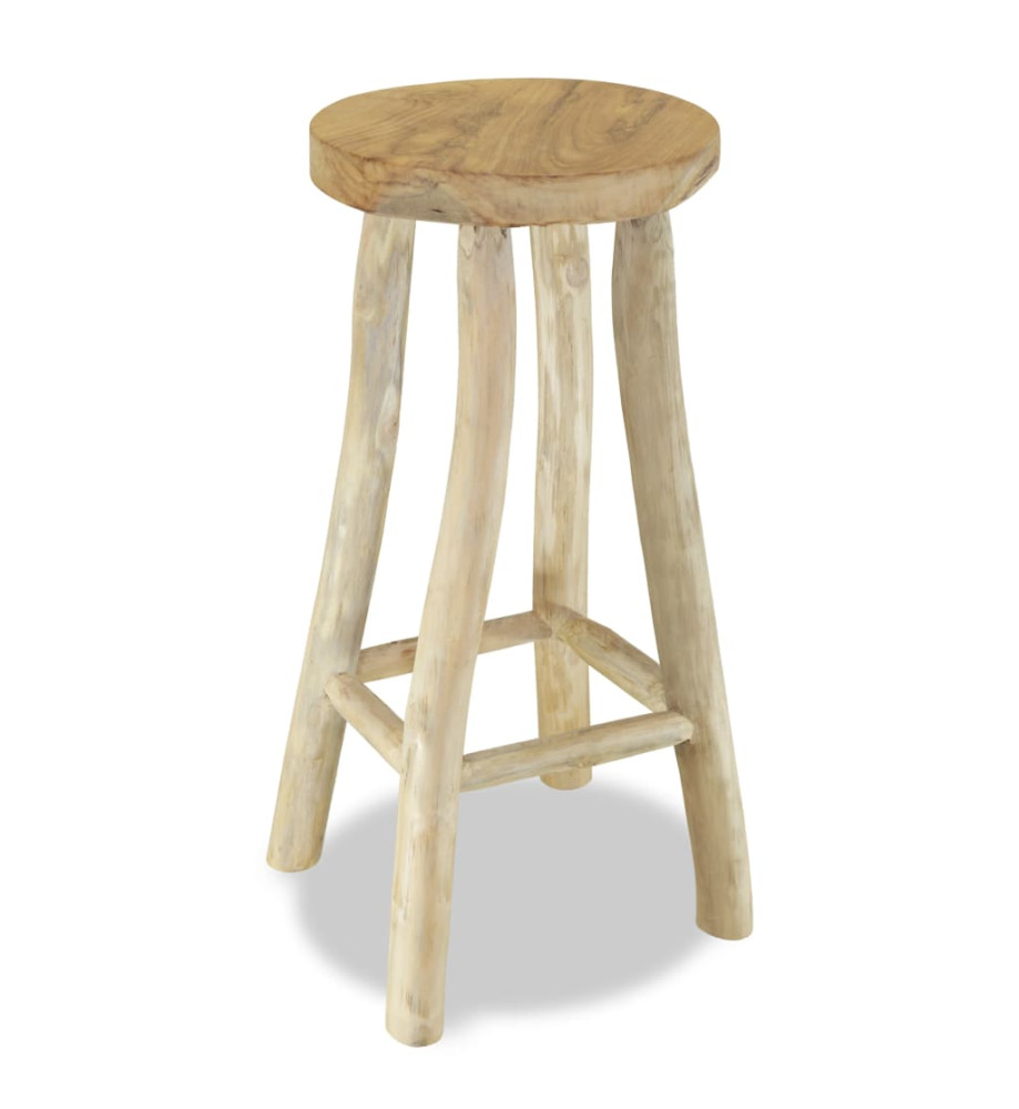 Tabouret de bar Bois de teck massif