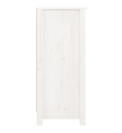 Buffet Blanc 40x35x80 cm Bois massif de pin