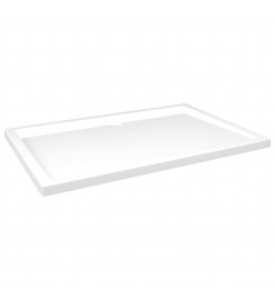 Receveur de douche rectangulaire ABS Blanc 80x120 cm