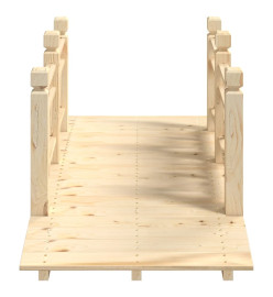 Pont de jardin avec garde-corps 150x67x56cm bois massif épicéa