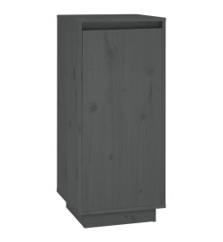 Armoire à chaussures Gris 35x35x80 cm Bois de pin massif