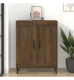 Buffet chêne marron 69,5x34x90 cm bois d'ingénierie