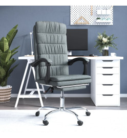 Fauteuil inclinable de bureau Gris foncé Tissu