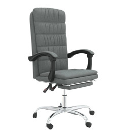 Fauteuil inclinable de bureau Gris foncé Tissu