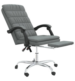 Fauteuil inclinable de bureau Gris foncé Tissu