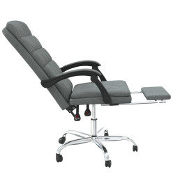 Fauteuil inclinable de bureau Gris foncé Tissu