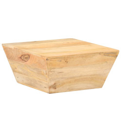 Table basse en forme de V 66x66x30 cm Bois de manguier massif