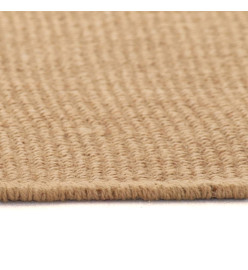 Tapis en jute avec support en latex 160 x 230 cm Naturel