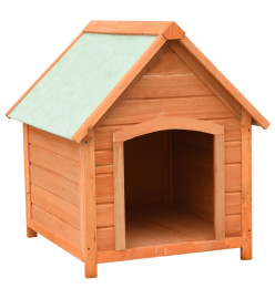 Niche pour chiens Bois de pin et de sapin massif 72x85x82 cm