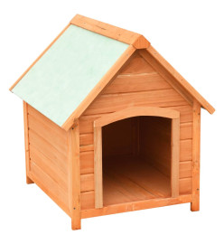 Niche pour chiens Bois de pin et de sapin massif 72x85x82 cm