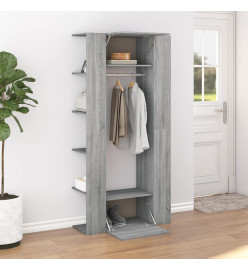 Armoire de couloir Sonoma gris 97,5x37x99 cm Bois d'ingénierie