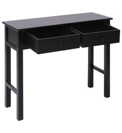 Table console Noir 90 x 30 x 77 cm Bois