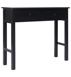 Table console Noir 90 x 30 x 77 cm Bois