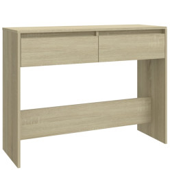 Table console Chêne sonoma 100x35x76,5 cm Aggloméré