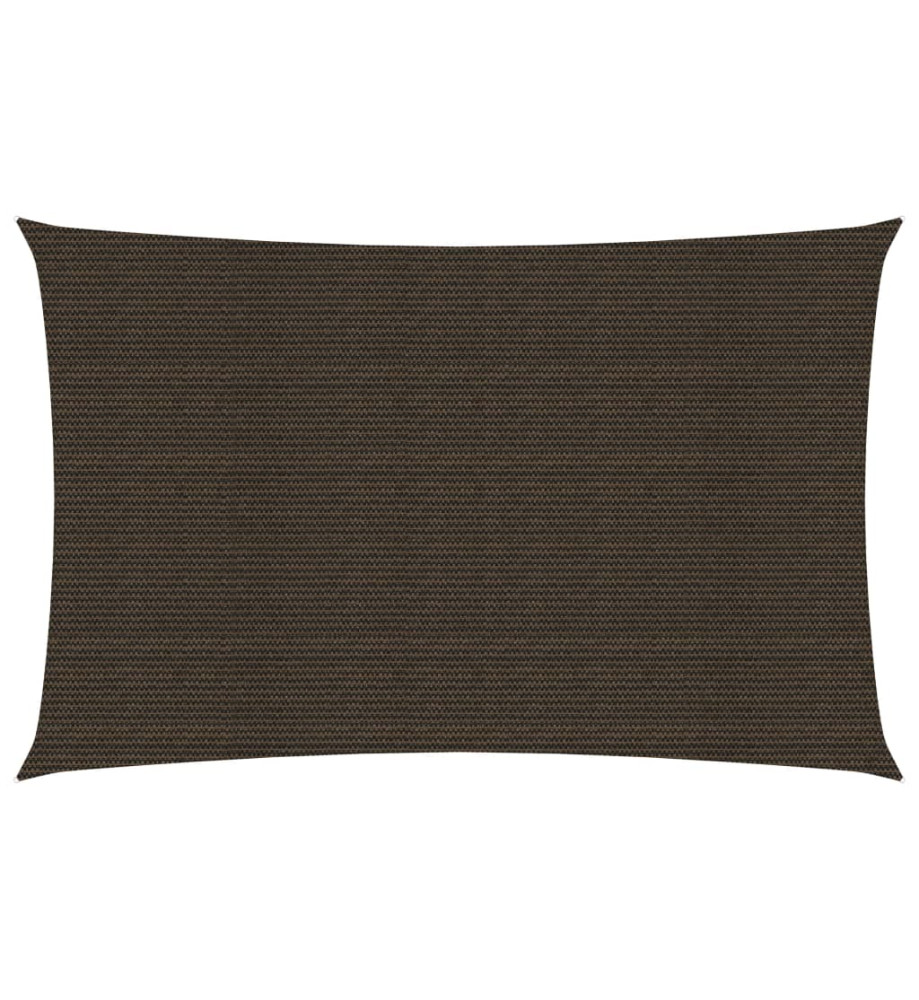 Voile d'ombrage 160 g/m² Marron 2x5 m PEHD