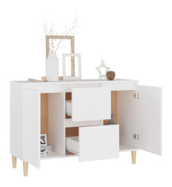 Buffet Blanc 103,5x35x70 cm Aggloméré