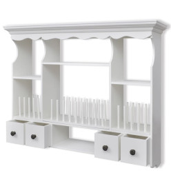 Armoire murale de cuisine Bois Blanc