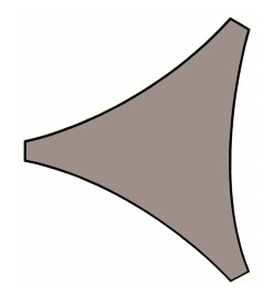 Perel Voile d'ombrage triangulaire 3,6 m Couleur taupe GSS3360TA