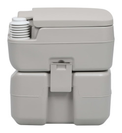 Toilette portable de camping Gris 20+10 L