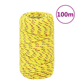 Corde de bateau Jaune 2 mm 100 m Polypropylène