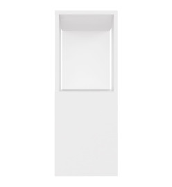 Meuble TV Blanc 80x24x63 cm Aggloméré